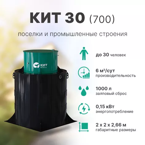 Станция биологической очистки КИТ 30 (К-30-700) в Туношне